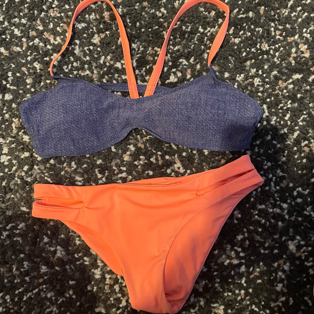 L*Space Vibrant Orange Swim Set